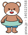 おたよりにも使える7月のかわいいくまの園児 140322568