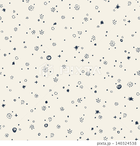 All Over Celestial Star Seamless Pattern with Hand Drawn Folk Motifs All Over Celestial Star Seamless Pattern with Hand Drawn Folk Motifs 140324538