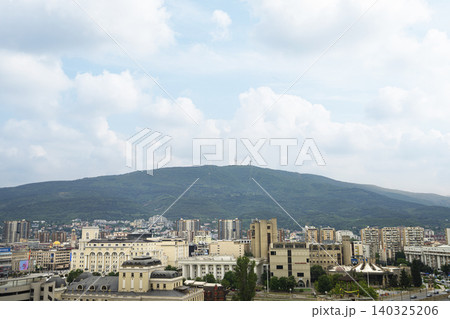 panorama of Skopje, North Macedonia panorama of Skopje, North Macedonia 140325206
