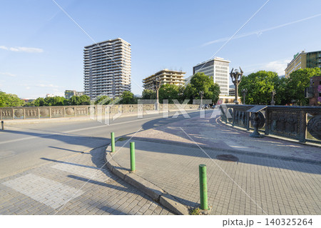 The freedom bridge in Skopje, North Macedonia The freedom bridge in Skopje, North Macedonia 140325264