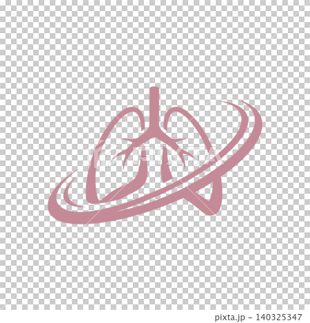 Lung illustration in minimalist line art style for medical and health concepts Lung illustration in minimalist line art style for medical and health concepts 140325347
