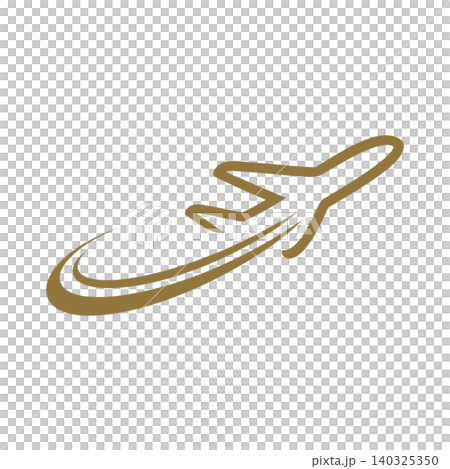 Airplane vector icon in minimalist line art style for travel and transportation Airplane vector icon in minimalist line art style for travel and transportation 140325350