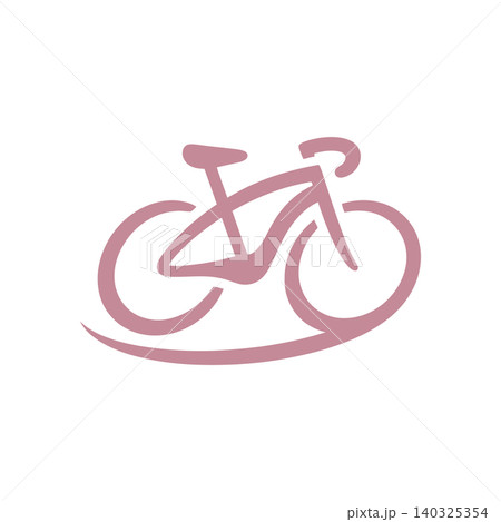 Bicycle minimalist line art in pink for cycling poster and wall art Bicycle minimalist line art in pink for cycling poster and wall art 140325354