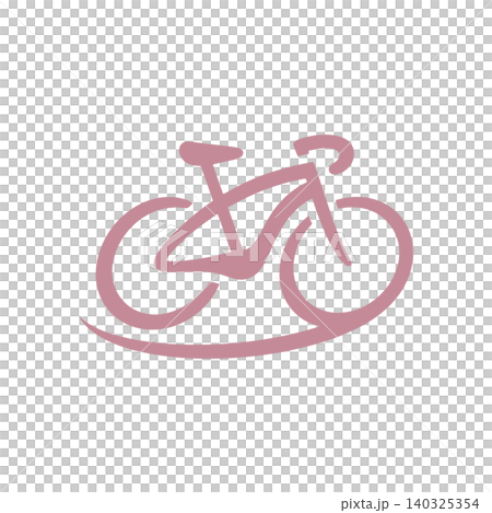 Bicycle minimalist line art in pink for cycling poster and wall art Bicycle minimalist line art in pink for cycling poster and wall art 140325354