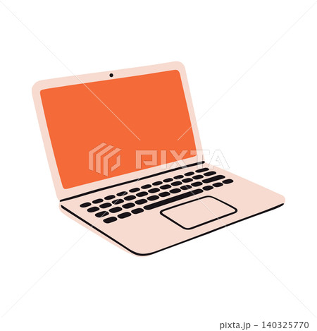 Laptop computer in flat vector style for technology and education Laptop computer in flat vector style for technology and education 140325770