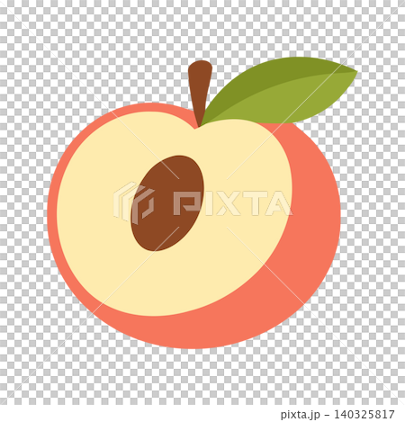 Apple flat vector illustration for food packaging and branding Apple flat vector illustration for food packaging and branding 140325817