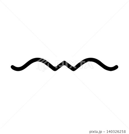 Modern zigzag wave divider vector illustration featuring decorative geometric curves. Modern zigzag wave divider vector illustration featuring decorative geometric curves. 140326258