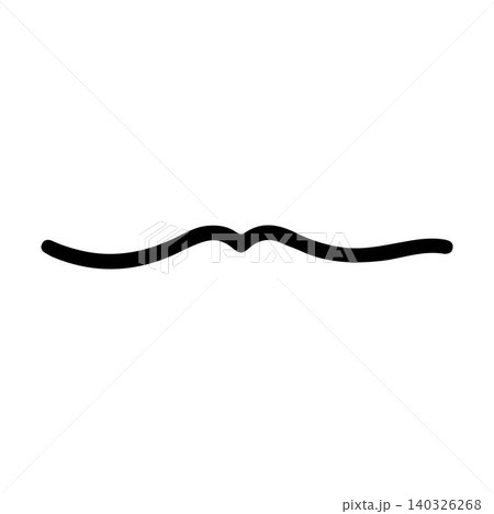 Minimal soft peak decorative divider vector illustration with elegant curves. Minimal soft peak decorative divider vector illustration with elegant curves. 140326268