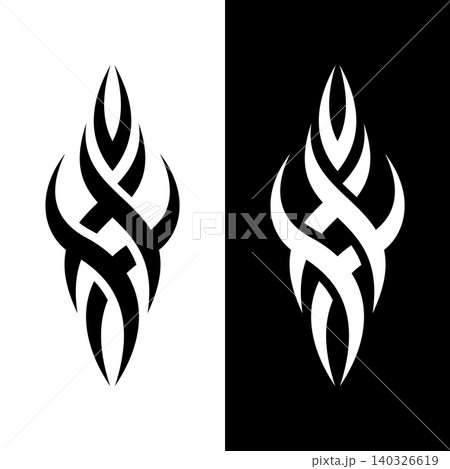 Ornate Tribal Tattoo Ornament Vector Illustration Template Ornate Tribal Tattoo Ornament Vector Illustration Template 140326619