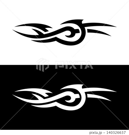 Swirl Tribal Decoration Decal Illustration Vector Template Swirl Tribal Decoration Decal Illustration Vector Template 140326637