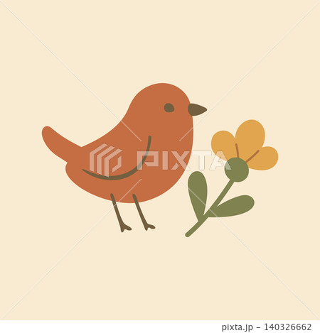 Cottagecore Theme Style Cute Bird Vector Template Cottagecore Theme Style Cute Bird Vector Template 140326662