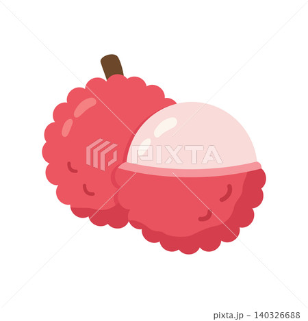 Simple Lychee Fruit Icon Illustration Vector Template Simple Lychee Fruit Icon Illustration Vector Template 140326688