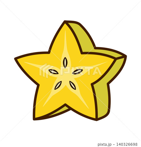 Simple Star Fruit Icon Illustration Vector Template Simple Star Fruit Icon Illustration Vector Template 140326698