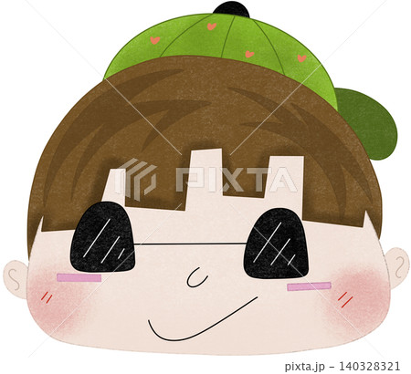 satisfied face illustration 140328321