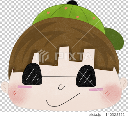 satisfied face illustration 140328321