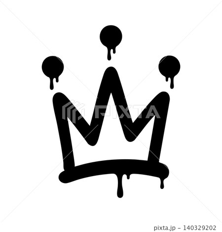 Graffiti small crown outline icon 140329202
