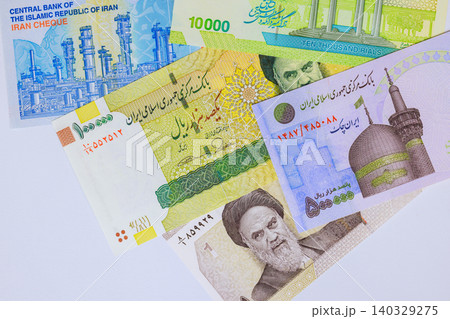 Iranian national currency bills cash rial in financial issued Islamic Republic central Bank of Iran 140329275