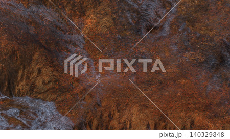 Rusty Volcanic Terrain Texture 3d render. Rusty Volcanic Terrain Texture 3d render. 140329848