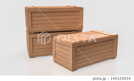 Wooden Cargo Crates For Warehouse Storage 3d render. Wooden Cargo Crates For Warehouse Storage 3d render. 140329854