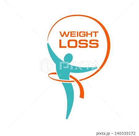 Weight loss icon of slim body diet and woman waist fit for ribbon tape or measure line. Weight loss icon of woman silhouette in fit shape for healthy nutrition and diet balance control symbol Weight loss icon of slim body diet and woman waist fit for ribbon tape or measure line. Weight loss icon of woman silhouette in fit shape for healthy nutrition and diet balance control symbol 140330172