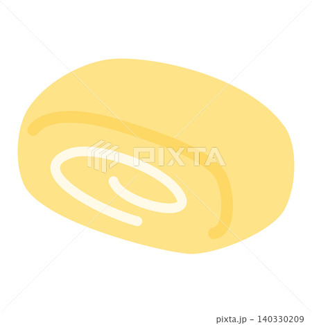 卵焼きのフラットデザインイラスト素材 卵焼きのフラットデザインイラスト素材 140330209