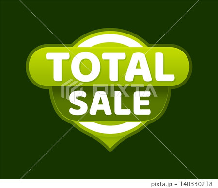 Product total sale price off tag or discount label. Product discount sticker, store price off vector icon. Seasonal deal offer label or shop sale tag with green color background and typography Product total sale price off tag or discount label. Product discount sticker, store price off vector icon. Seasonal deal offer label or shop sale tag with green color background and typography 140330218