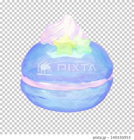 ゆめかわいいぷっくりシール風 マカロン 3Dアイコン ゆめかわいいぷっくりシール風 マカロン 3Dアイコン 140330953