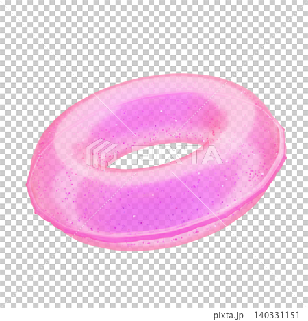 Cute 3D summer icon: swim ring Cute 3D summer icon: swim ring 140331151