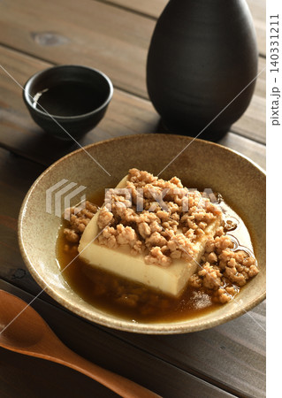 鶏そぼろあんかけ豆腐 鶏そぼろあんかけ豆腐 140331211