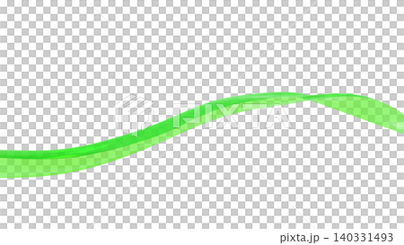 光沢のある曲線ラインとコピースペース 背景白　PowerPointなどのプレゼン表紙 140331493