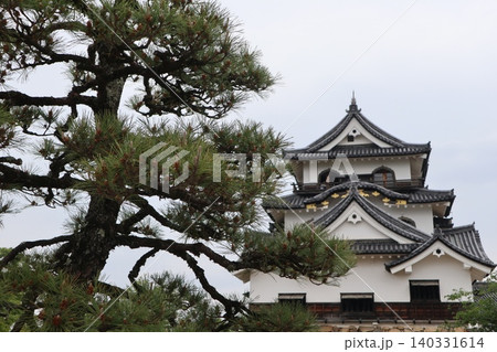 世界遺産登録を目指す琵琶湖八景の彦根城の風景 世界遺産登録を目指す琵琶湖八景の彦根城の風景 140331614