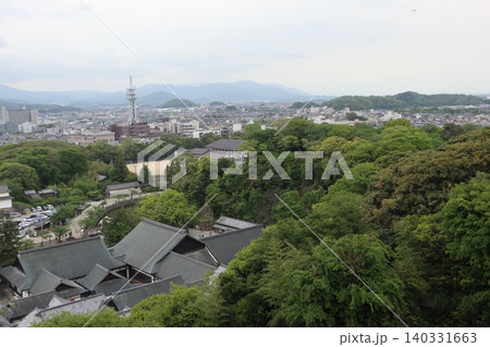 世界遺産登録を目指す琵琶湖八景の彦根城の風景 140331663