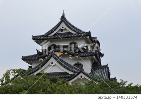 世界遺産登録を目指す琵琶湖八景の彦根城の風景 世界遺産登録を目指す琵琶湖八景の彦根城の風景 140331674