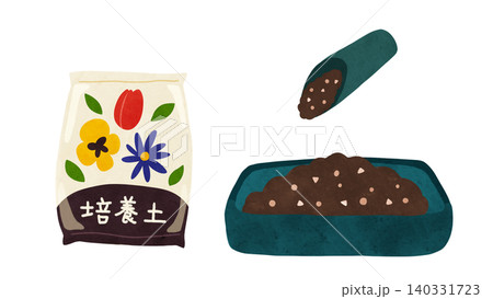 未開封の花培養土と土入れスコップとトレーのセット 未開封の花培養土と土入れスコップとトレーのセット 140331723