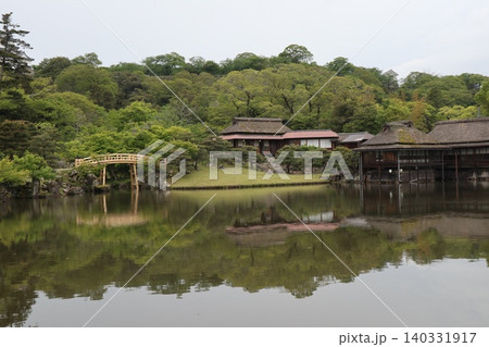 世界遺産登録を目指す琵琶湖八景の彦根城玄宮楽々園の風景 世界遺産登録を目指す琵琶湖八景の彦根城玄宮楽々園の風景 140331917
