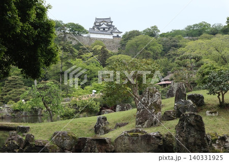 世界遺産登録を目指す琵琶湖八景の彦根城玄宮楽々園の風景 世界遺産登録を目指す琵琶湖八景の彦根城玄宮楽々園の風景 140331925