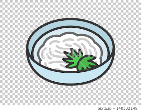 Illustration of a somen noodle icon (line drawing in color) Illustration of a somen noodle icon (line drawing in color) 140332149