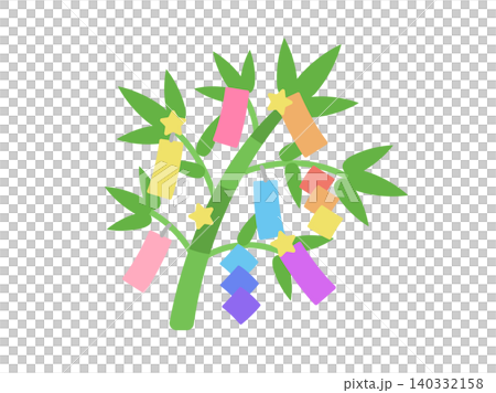 七夕飾りのアイコンのイラスト 七夕飾りのアイコンのイラスト 140332158