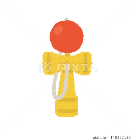 けん玉 手描き アイコン 昔遊び 和風 イラスト 140332189
