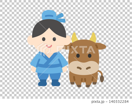 牧牛人圖示插圖 牧牛人圖示插圖 140332284