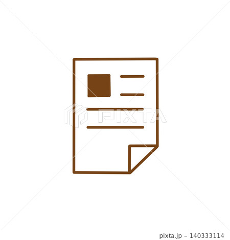 書類・資料のアイコン素材(茶色)|調査・報告書・文書・情報・メモ 書類・資料のアイコン素材(茶色)|調査・報告書・文書・情報・メモ 140333114