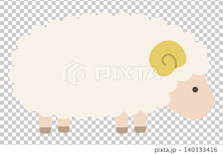 Cute sheep vector illustration. Zodiac sign, Year of the Sheep, Year of the Sheep, Cute, Icon, Sheep, Year of the Sheep, New Year's card 140333416