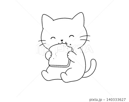 パンを食べる猫 パンを食べる猫 140333627