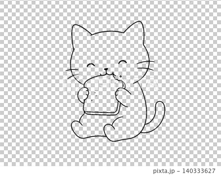 パンを食べる猫 パンを食べる猫 140333627