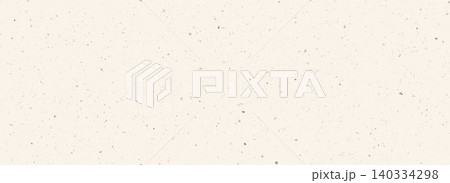 Craft cream grain paper seamless texture. Light beige dotted speckle background. Vintage old ecru repeating wallpaper. Recycle surface backdrop with specks, flecks, particles. Vector off white old bg 140334298