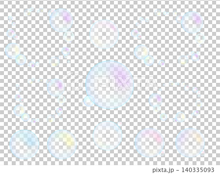 Colorful and gentle bubble frame set Colorful and gentle bubble frame set 140335093
