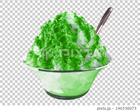 Melon shaved ice (with spoon) Melon shaved ice (with spoon) 140336073
