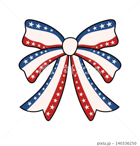 Patriotic American Flag Bow Clipart - 4th of July Decoration Patriotic American Flag Bow Clipart - 4th of July Decoration 140336250