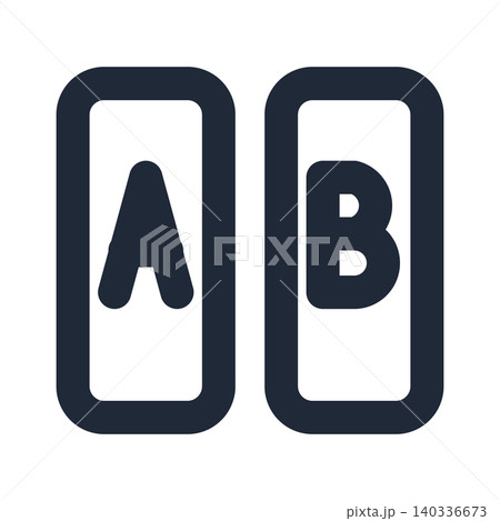 ABテスト 線画アイコン ABテスト 線画アイコン 140336673