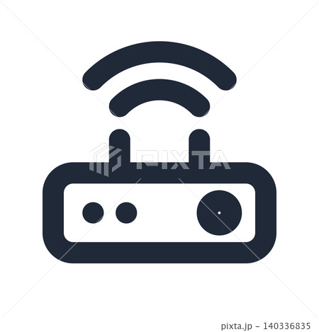 WiFiルーター 線画アイコン WiFiルーター 線画アイコン 140336835